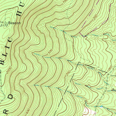 United States Geological Survey Glengary, WV-VA (1965, 24000-Scale) digital map