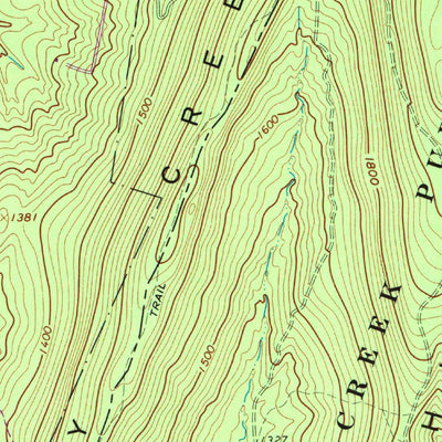 United States Geological Survey Glengary, WV-VA (1965, 24000-Scale) digital map