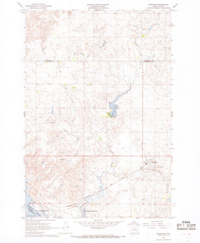United States Geological Survey Glenham, SD (1967, 24000-Scale) digital map