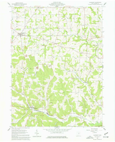 United States Geological Survey Glenmont, OH (1962, 24000-Scale) digital map