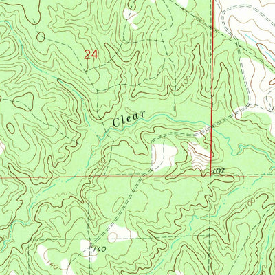United States Geological Survey Glenmora, LA (1968, 24000-Scale) digital map