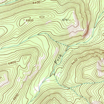 United States Geological Survey Glenn Creek, MT (1958, 24000-Scale) digital map