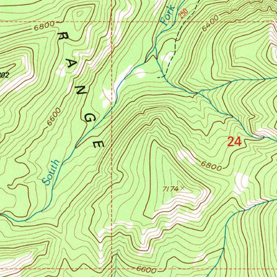 United States Geological Survey Glenn Creek, MT (1995, 24000-Scale) digital map
