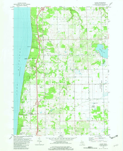United States Geological Survey Glenn, MI (1981, 24000-Scale) digital map