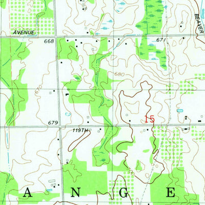 United States Geological Survey Glenn, MI (1981, 24000-Scale) digital map