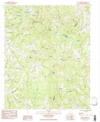 United States Geological Survey Glenn Springs, SC (1983, 24000-Scale) digital map