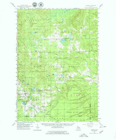 United States Geological Survey Glennie, MI (1959, 62500-Scale) digital map