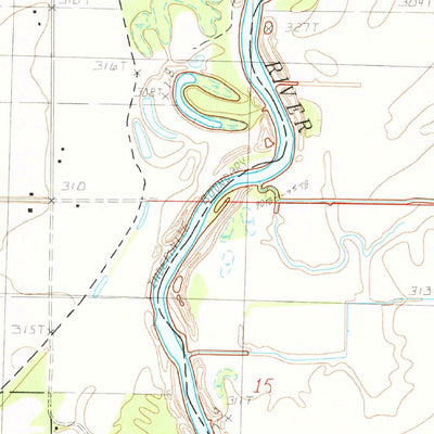 United States Geological Survey Glennonville, MO (1983, 24000-Scale) digital map
