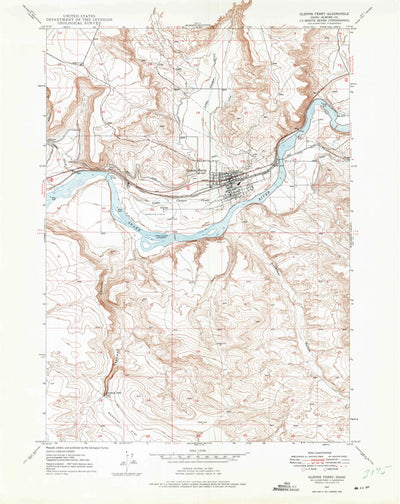 United States Geological Survey Glenns Ferry, ID (1947, 24000-Scale) digital map