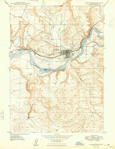 United States Geological Survey Glenns Ferry, ID (1948, 24000-Scale) digital map