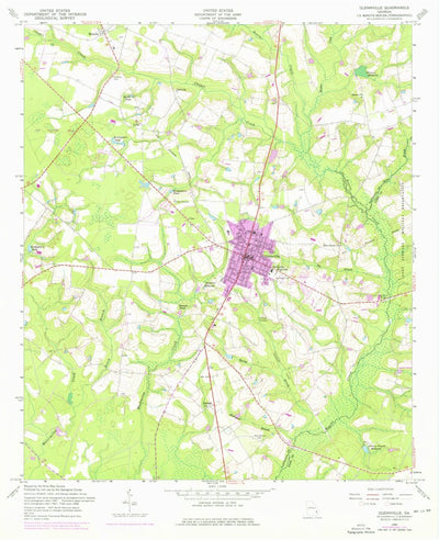 United States Geological Survey Glennville, GA (1958, 24000-Scale) digital map