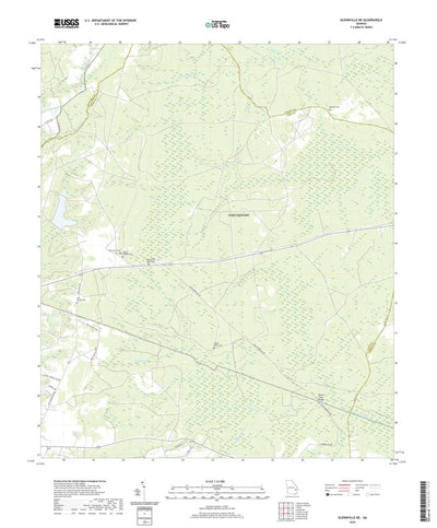 United States Geological Survey Glennville NE, GA (2020, 24000-Scale) digital map