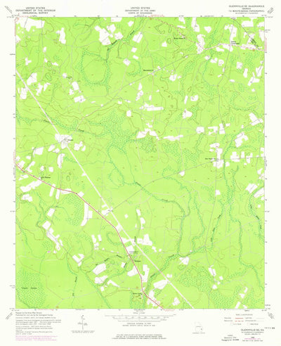 United States Geological Survey Glennville SE, GA (1958, 24000-Scale) digital map