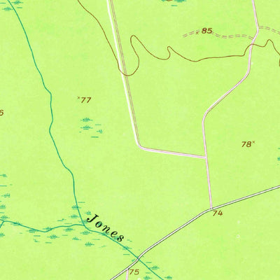 United States Geological Survey Glennville SE, GA (1958, 24000-Scale) digital map