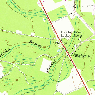 United States Geological Survey Glennville SE, GA (1958, 24000-Scale) digital map