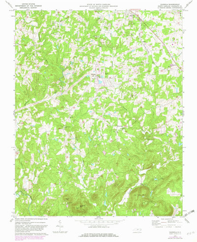 United States Geological Survey Glenola, NC (1970, 24000-Scale) digital map