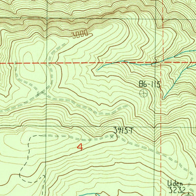 United States Geological Survey Glenoma, WA (1987, 24000-Scale) digital map