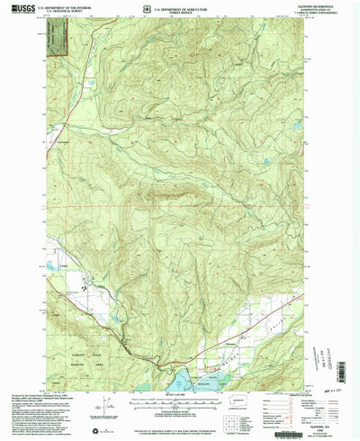United States Geological Survey Glenoma, WA (1998, 24000-Scale) digital map