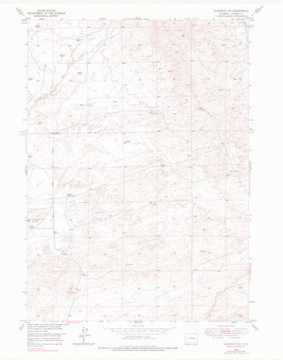 United States Geological Survey Glenrock NW, WY (1949, 24000-Scale) digital map