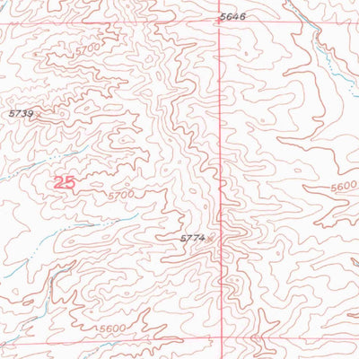 United States Geological Survey Glenrock NW, WY (1949, 24000-Scale) digital map
