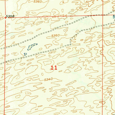 United States Geological Survey Glenrock NW, WY (1950, 24000-Scale) digital map