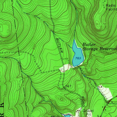 United States Geological Survey Glens Falls, NY (1966, 24000-Scale) digital map