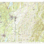 United States Geological Survey Glens Falls, NY-VT (1989, 100000-Scale) digital map