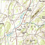 United States Geological Survey Glens Falls, NY-VT (1989, 100000-Scale) digital map