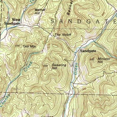 United States Geological Survey Glens Falls, NY-VT (1989, 100000-Scale) digital map