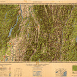 United States Geological Survey Glens Falls, NY-VT-NH (1950, 250000-Scale) digital map
