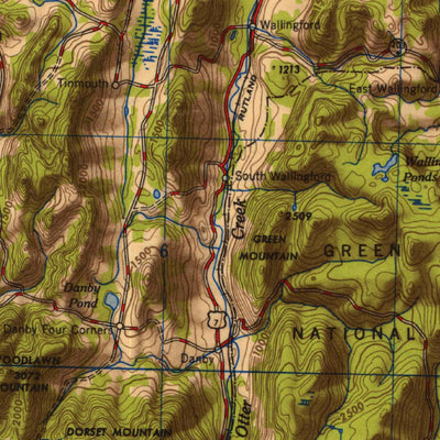 United States Geological Survey Glens Falls, NY-VT-NH (1950, 250000-Scale) digital map
