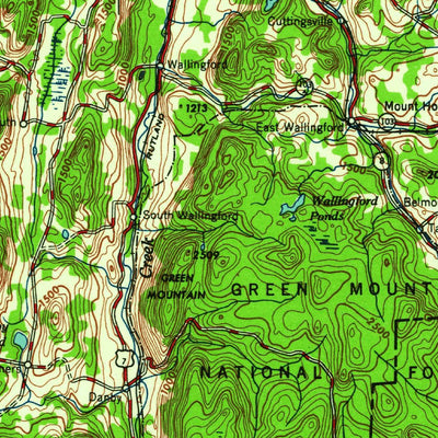 United States Geological Survey Glens Falls, NY-VT-NH (1959, 250000-Scale) digital map