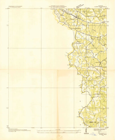 United States Geological Survey Glens, MS (1935, 24000-Scale) digital map