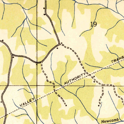 United States Geological Survey Glens, MS (1935, 24000-Scale) digital map
