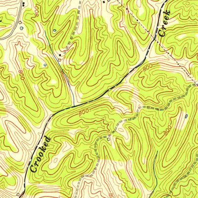 United States Geological Survey Glensboro, KY (1954, 24000-Scale) digital map
