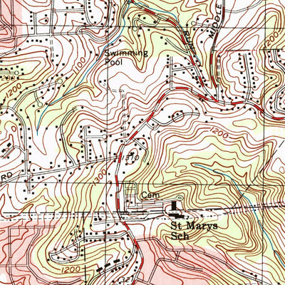 United States Geological Survey Glenshaw, PA (1993, 24000-Scale) digital map