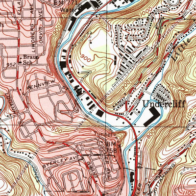 United States Geological Survey Glenshaw, PA (1993, 24000-Scale) digital map