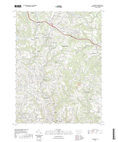 United States Geological Survey Glenshaw, PA (2023, 24000-Scale) digital map
