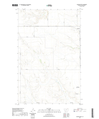 United States Geological Survey Glentana West, MT (2020, 24000-Scale) digital map