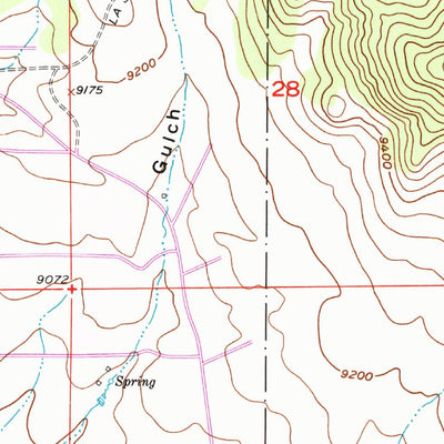 United States Geological Survey Glentivar, CO (1956, 24000-Scale) digital map