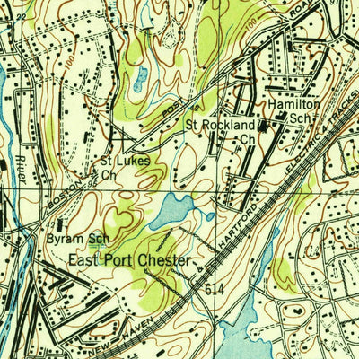 United States Geological Survey Glenville, CT-NY (1944, 24000-Scale) digital map
