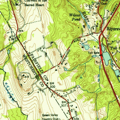 United States Geological Survey Glenville, CT-NY (1951, 31680-Scale) digital map