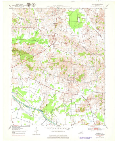 United States Geological Survey Glenville, KY (1953, 24000-Scale) digital map