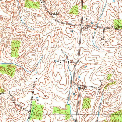United States Geological Survey Glenville, KY (1953, 24000-Scale) digital map