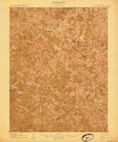United States Geological Survey Glenville, WV (1906, 62500-Scale) digital map