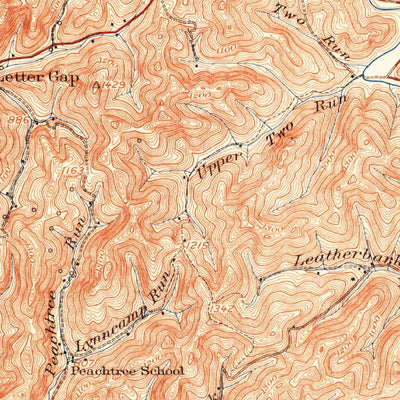 United States Geological Survey Glenville, WV (1925, 62500-Scale) digital map