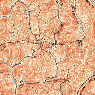 United States Geological Survey Glenville, WV (1925, 62500-Scale) digital map