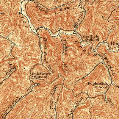 United States Geological Survey Glenville, WV (1928, 62500-Scale) digital map
