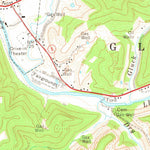 United States Geological Survey Glenville, WV (1965, 24000-Scale) digital map