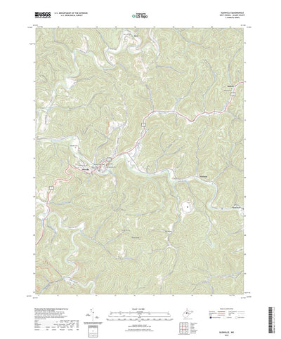 United States Geological Survey Glenville, WV (2023, 24000-Scale) digital map